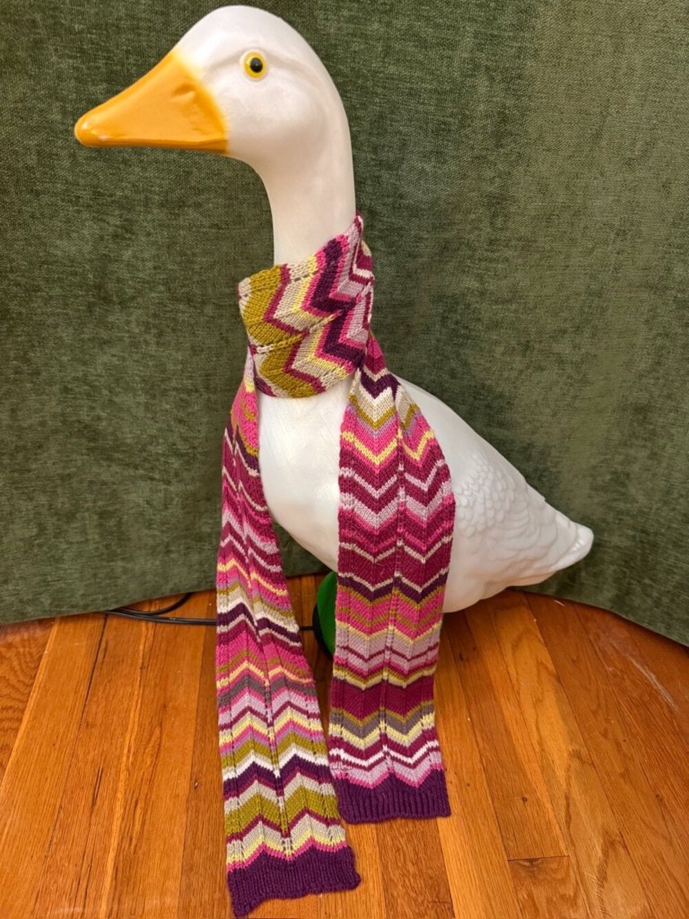 Missoni for Target Knit Skinny Scarf Pink Purple Chevron Zigzag 2011
